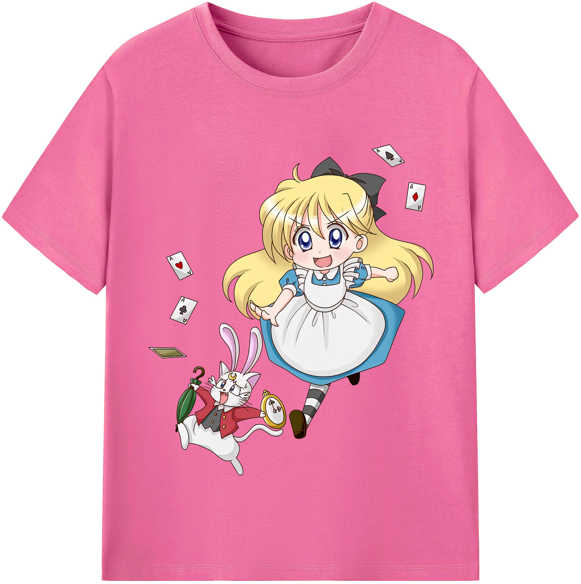 （画像用） 美少女戦士セーラームーン 愛野 美奈子 あいの みなこ Sailor Moon Aino Minako レディースカジュアルプリントTシャツ（綿100％）